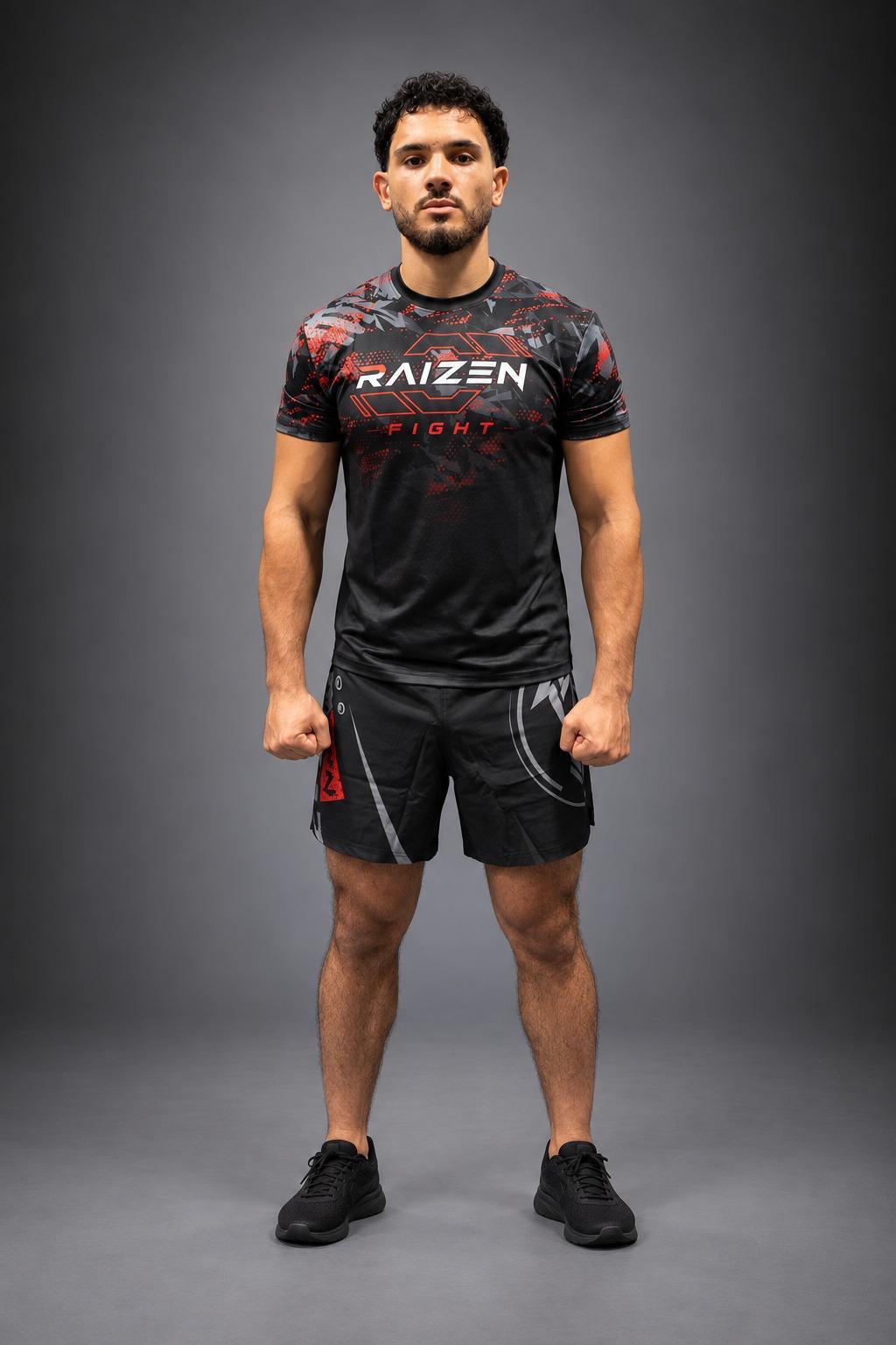 T-shirt d'entraînement RAIZEN camo rouge