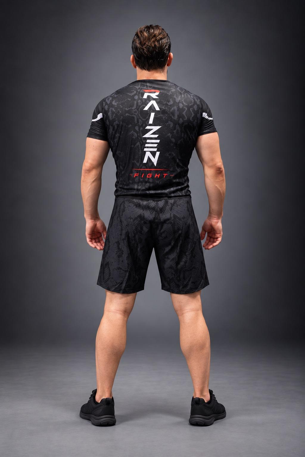 Rashguard RAIZEN manches courtes, logo dans le dos