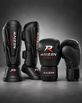 Pack RAIZEN protège-tibias et gants de boxe